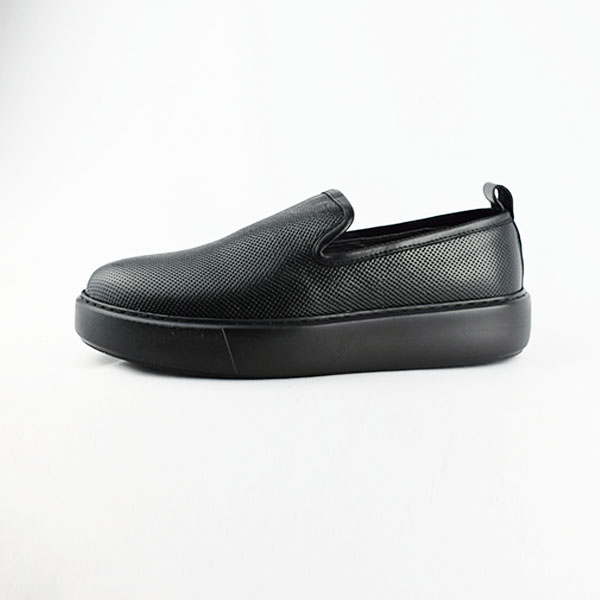 CHAUSSURE HOMME 001-2 Noir Basket cuir pour homme Maroc
